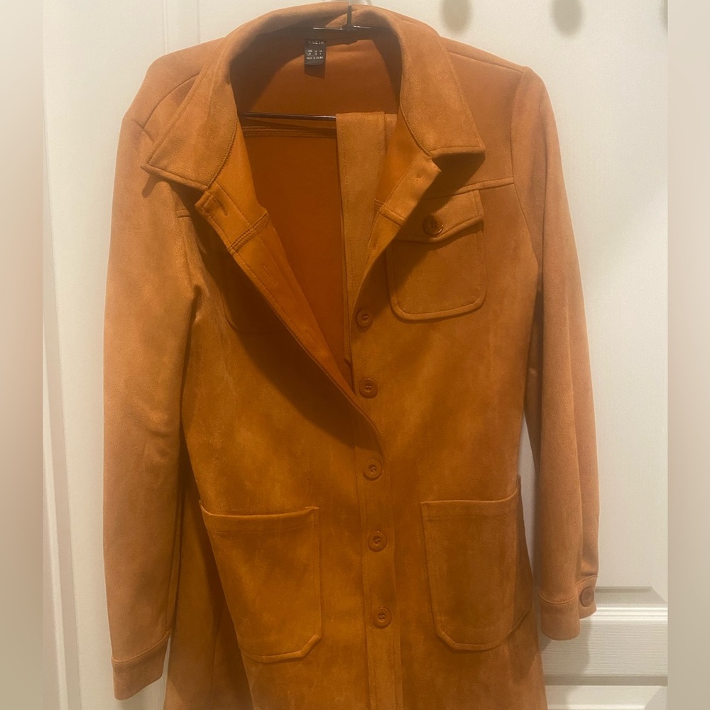 Faux suede jacket